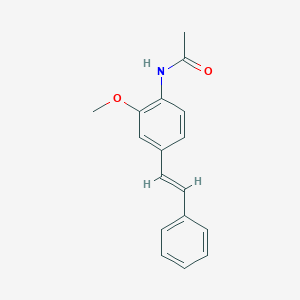 N-{2-methoxy-4-[(E)-2-phenylvinyl]phenyl}acetamide