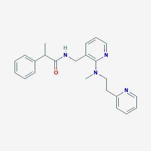 N-({2-[methyl(2-pyridin-2-ylethyl)amino]pyridin-3-yl}methyl)-2-phenylpropanamide