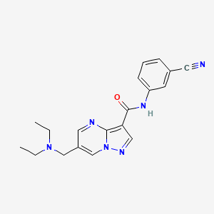 N-(3-cyanophenyl)-6-[(diethylamino)methyl]pyrazolo[1,5-a]pyrimidine-3-carboxamide