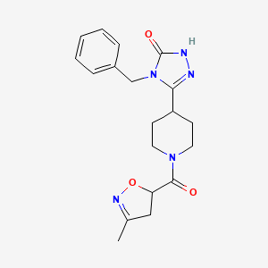 4-benzyl-5-{1-[(3-methyl-4,5-dihydroisoxazol-5-yl)carbonyl]piperidin-4-yl}-2,4-dihydro-3H-1,2,4-triazol-3-one