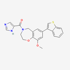 7-(1-benzothien-3-yl)-4-(1H-imidazol-5-ylcarbonyl)-9-methoxy-2,3,4,5-tetrahydro-1,4-benzoxazepine