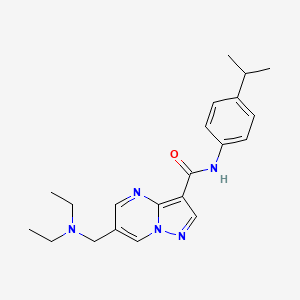 6-[(diethylamino)methyl]-N-(4-isopropylphenyl)pyrazolo[1,5-a]pyrimidine-3-carboxamide