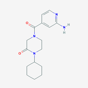 4-(2-aminoisonicotinoyl)-1-cyclohexylpiperazin-2-one