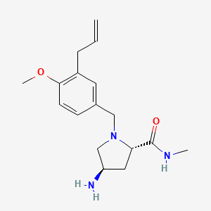 (2S,4R)-1-(3-allyl-4-methoxybenzyl)-4-amino-N-methylpyrrolidine-2-carboxamide