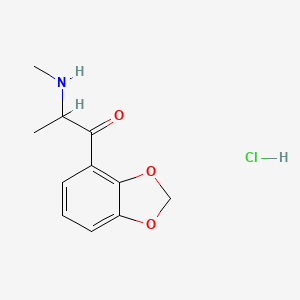 molecular formula C11H14ClNO3 B594127 2,3-亚甲二氧基甲卡西酮（盐酸盐） CAS No. 1797884-10-6