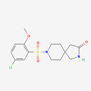 8-[(5-chloro-2-methoxyphenyl)sulfonyl]-2,8-diazaspiro[4.5]decan-3-one