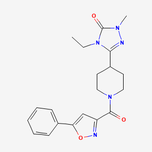 4-ethyl-2-methyl-5-{1-[(5-phenylisoxazol-3-yl)carbonyl]piperidin-4-yl}-2,4-dihydro-3H-1,2,4-triazol-3-one