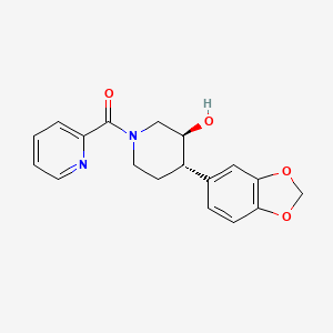 (3S*,4S*)-4-(1,3-benzodioxol-5-yl)-1-(pyridin-2-ylcarbonyl)piperidin-3-ol