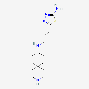 N-[3-(5-amino-1,3,4-thiadiazol-2-yl)propyl]-3-azaspiro[5.5]undecan-9-amine