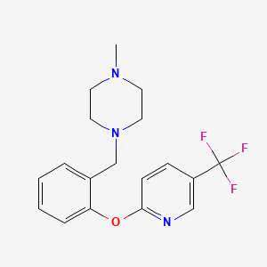 1-methyl-4-(2-{[5-(trifluoromethyl)pyridin-2-yl]oxy}benzyl)piperazine