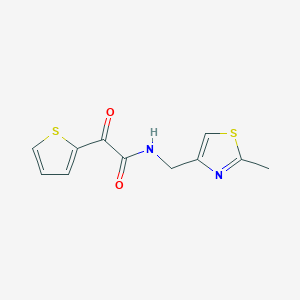 N-[(2-methyl-1,3-thiazol-4-yl)methyl]-2-oxo-2-(2-thienyl)acetamide