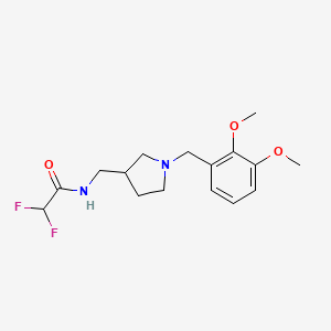 N-{[1-(2,3-dimethoxybenzyl)pyrrolidin-3-yl]methyl}-2,2-difluoroacetamide