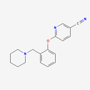 6-[2-(piperidin-1-ylmethyl)phenoxy]nicotinonitrile