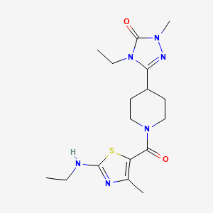 4-ethyl-5-(1-{[2-(ethylamino)-4-methyl-1,3-thiazol-5-yl]carbonyl}piperidin-4-yl)-2-methyl-2,4-dihydro-3H-1,2,4-triazol-3-one