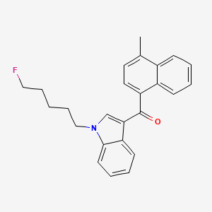 molecular formula C25H24FNO B594145 (1-(5-氟戊基)-1H-吲哚-3-基)(4-甲基萘-1-基)甲酮 CAS No. 1354631-24-5