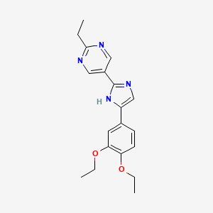 5-[4-(3,4-diethoxyphenyl)-1H-imidazol-2-yl]-2-ethylpyrimidine