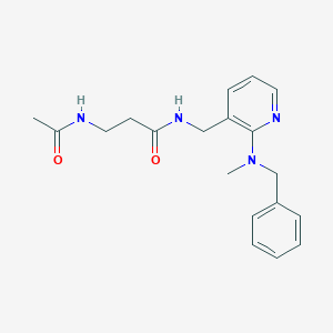 N~3~-acetyl-N~1~-({2-[benzyl(methyl)amino]pyridin-3-yl}methyl)-beta-alaninamide