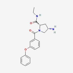 (2S,4S)-4-amino-N-ethyl-1-(3-phenoxybenzoyl)pyrrolidine-2-carboxamide