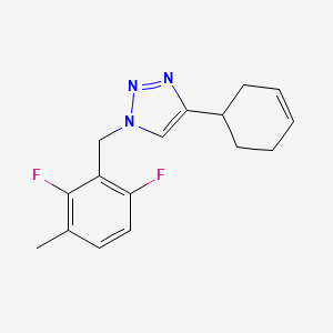 4-cyclohex-3-en-1-yl-1-(2,6-difluoro-3-methylbenzyl)-1H-1,2,3-triazole