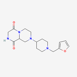 8-[1-(2-furylmethyl)piperidin-4-yl]tetrahydro-2H-pyrazino[1,2-a]pyrazine-1,4(3H,6H)-dione