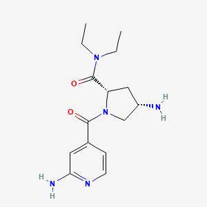 (4S)-4-amino-1-(2-aminoisonicotinoyl)-N,N-diethyl-L-prolinamide