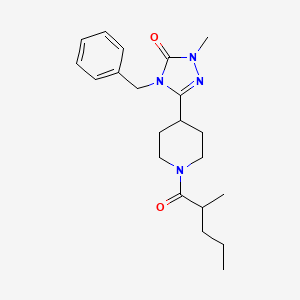 4-benzyl-2-methyl-5-[1-(2-methylpentanoyl)piperidin-4-yl]-2,4-dihydro-3H-1,2,4-triazol-3-one