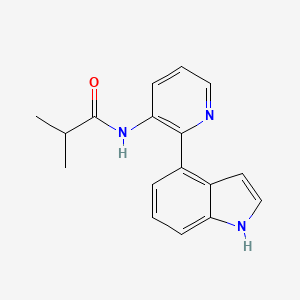 N-[2-(1H-indol-4-yl)pyridin-3-yl]-2-methylpropanamide