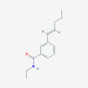 N-ethyl-3-[(1E)-pent-1-en-1-yl]benzamide