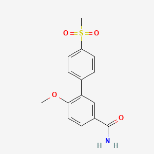 6-methoxy-4'-(methylsulfonyl)biphenyl-3-carboxamide