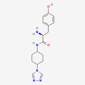 N-[trans-4-(4H-1,2,4-triazol-4-yl)cyclohexyl]-L-tyrosinamide hydrochloride