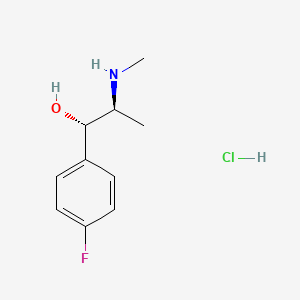 molecular formula C10H15ClFNO B594162 4-Fluoropseudoephedrine hydrochloride, (+/-)- CAS No. 7799-73-7