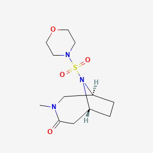 (1S*,6R*)-3-methyl-9-(morpholin-4-ylsulfonyl)-3,9-diazabicyclo[4.2.1]nonan-4-one