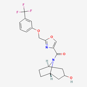 (3-endo)-8-[(2-{[3-(trifluoromethyl)phenoxy]methyl}-1,3-oxazol-4-yl)carbonyl]-8-azabicyclo[3.2.1]octan-3-ol