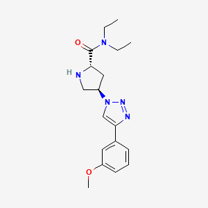 (4R)-N,N-diethyl-4-[4-(3-methoxyphenyl)-1H-1,2,3-triazol-1-yl]-L-prolinamide hydrochloride