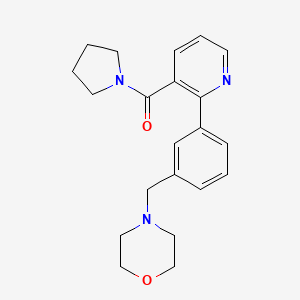 4-{3-[3-(pyrrolidin-1-ylcarbonyl)pyridin-2-yl]benzyl}morpholine