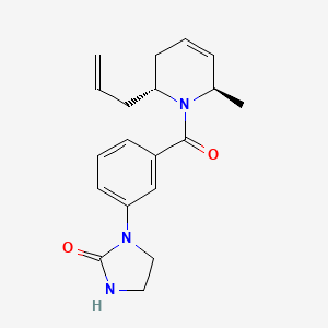 1-(3-{[(2R*,6R*)-2-allyl-6-methyl-3,6-dihydropyridin-1(2H)-yl]carbonyl}phenyl)imidazolidin-2-one