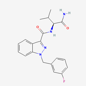 molecular formula C20H21FN4O2 B594169 AB-FUBINACA 3-氟苄基异构体 CAS No. 1185282-19-2