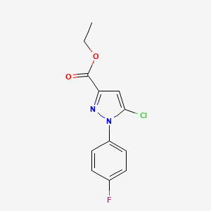 B594171 Ethyl 5-chloro-1-(4-fluorophenyl)-1H-pyrazole-3-carboxylate CAS No. 1269293-49-3