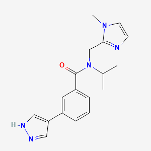 N-isopropyl-N-[(1-methyl-1H-imidazol-2-yl)methyl]-3-(1H-pyrazol-4-yl)benzamide