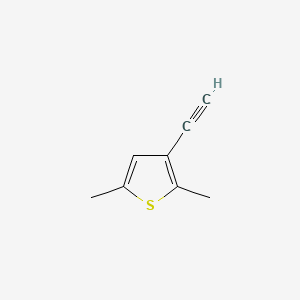 molecular formula C8H8S B594173 3-乙炔基-2,5-二甲基噻吩 CAS No. 127798-29-2