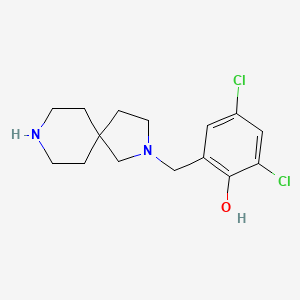 2,4-dichloro-6-(2,8-diazaspiro[4.5]dec-2-ylmethyl)phenol dihydrochloride