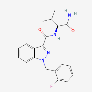molecular formula C20H21FN4O2 B594174 AB-FUBINACA 2-氟苄基异构体 CAS No. 1185282-16-9