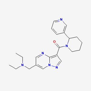 N-ethyl-N-({3-[(2-pyridin-3-ylpiperidin-1-yl)carbonyl]pyrazolo[1,5-a]pyrimidin-6-yl}methyl)ethanamine