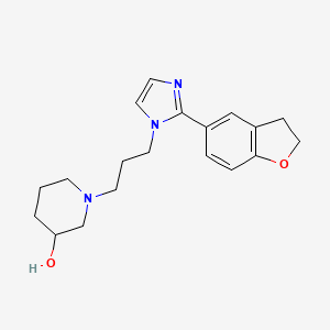 1-{3-[2-(2,3-dihydro-1-benzofuran-5-yl)-1H-imidazol-1-yl]propyl}piperidin-3-ol