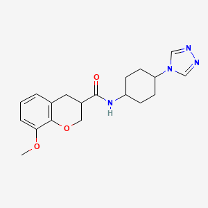 8-methoxy-N-[trans-4-(4H-1,2,4-triazol-4-yl)cyclohexyl]chromane-3-carboxamide