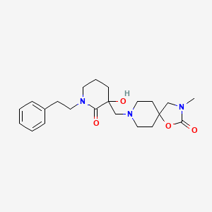 8-{[3-hydroxy-2-oxo-1-(2-phenylethyl)piperidin-3-yl]methyl}-3-methyl-1-oxa-3,8-diazaspiro[4.5]decan-2-one