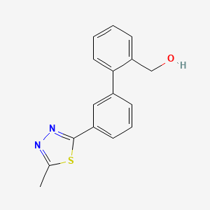 [3'-(5-methyl-1,3,4-thiadiazol-2-yl)biphenyl-2-yl]methanol