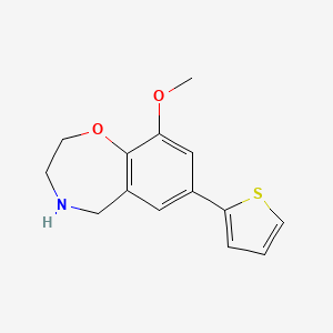 9-methoxy-7-(2-thienyl)-2,3,4,5-tetrahydro-1,4-benzoxazepine