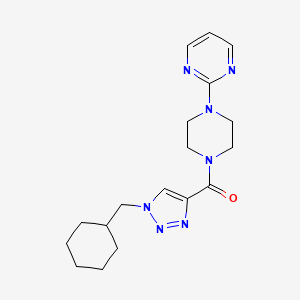 2-(4-{[1-(cyclohexylmethyl)-1H-1,2,3-triazol-4-yl]carbonyl}-1-piperazinyl)pyrimidine