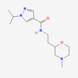 1-isopropyl-N-[2-(4-methylmorpholin-2-yl)ethyl]-1H-pyrazole-4-carboxamide